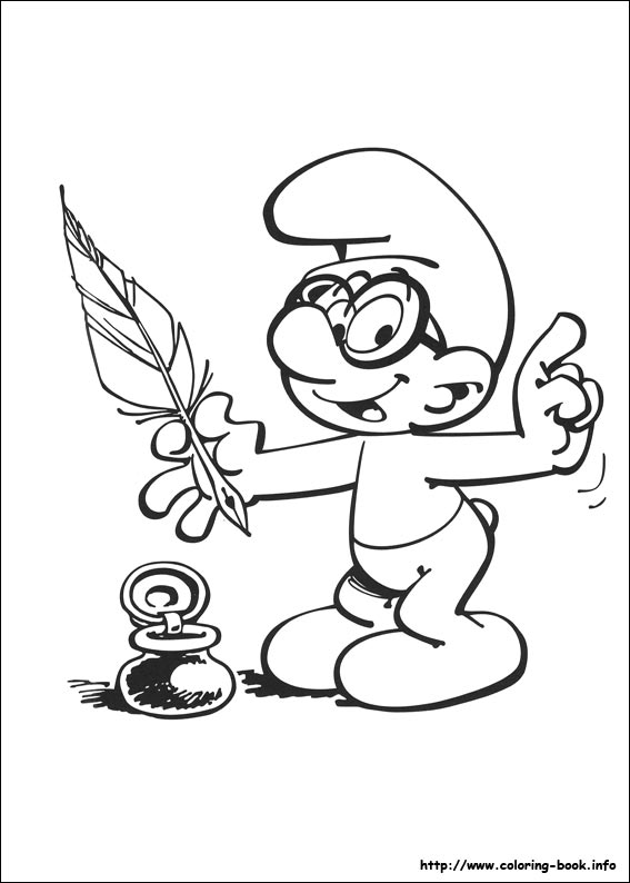 The Smurfs coloring picture